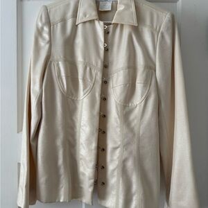 Dior Cream Silk Corset Blazer/Jacket
